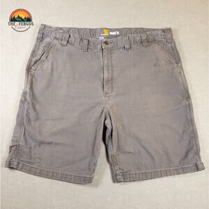 Carhartt Rugged Flex Rigby Cargo Shorts Gray Relaxed Fit Workwear Men's Size 44